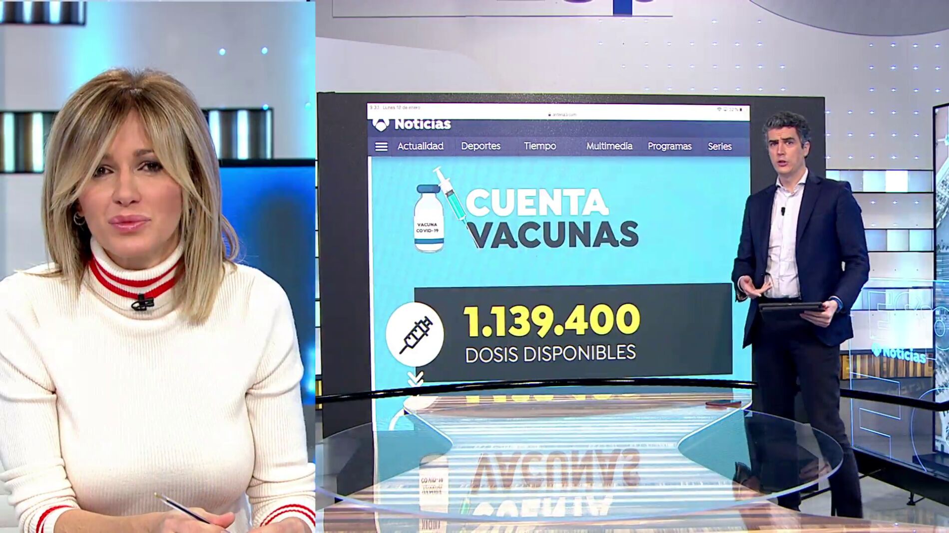 Consulta el n&uacute;mero de dosis administradas en cada comunidad con el buscador de Antena 3 