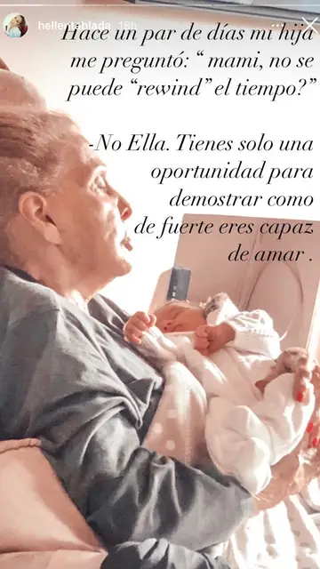 La difícil respuesta de Elena Tablada a la complicada pregunta de su hija Ella UNA PRECIOSA IMAGEN
