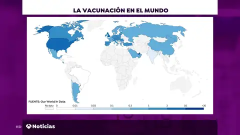 África solo ha suministrado 25 vacunas del coronavirus a su población África solo ha suministrado 25 vacunas del coronavirus a su población