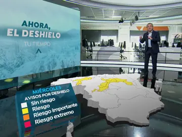 El mapa 3D que muestras las zonas de riesgo por deshielo en España El mapa 3D que muestras las zonas de riesgo por deshielo en España