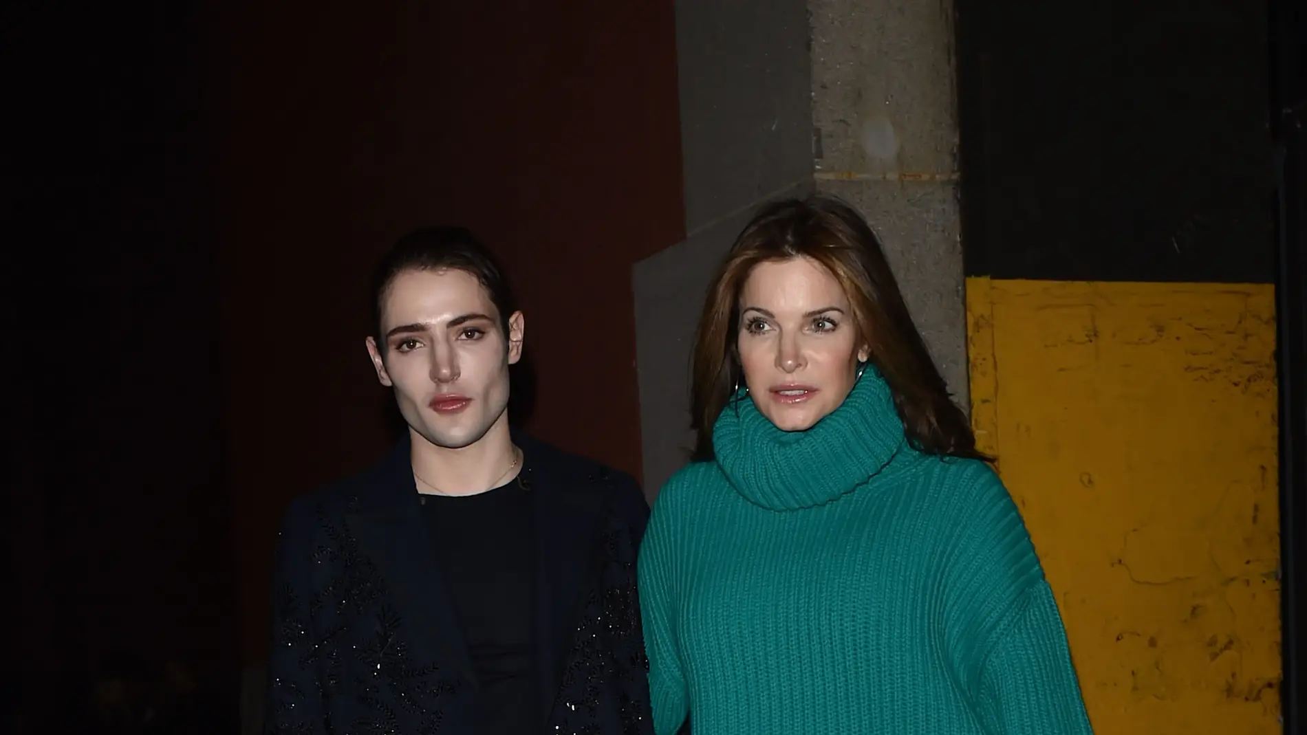 Stephanie Seymour junto a su hijo, Harry Brant