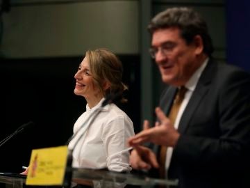 Yolanda Díaz y José Luis Escrivá