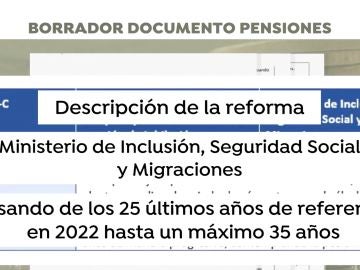 Exclusiva documento de pensiones por Antena 3 Noticias