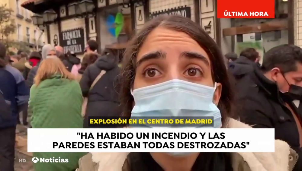 Primeras reacciones de los vecinos que han sido testigos de la fuerte explosión que ha sacudido el centro de Madrid