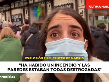 Primeras reacciones de los vecinos que han sido testigos de la fuerte explosión que ha sacudido el centro de Madrid