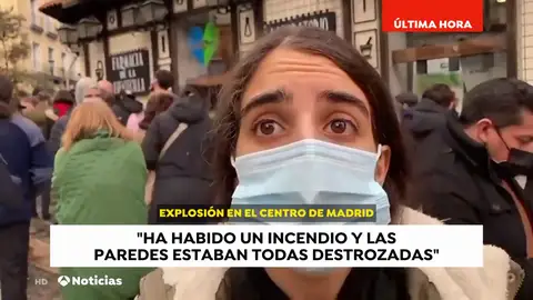 Primeras reacciones de los vecinos que han sido testigos de la fuerte explosión que ha sacudido el centro de Madrid Primeras reacciones de los vecinos que han sido testigos de la fuerte explosión que ha sacudido el centro de Madrid