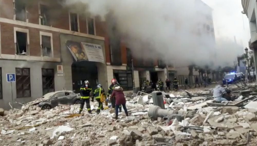 Explosión en la madrileña calle Toledo