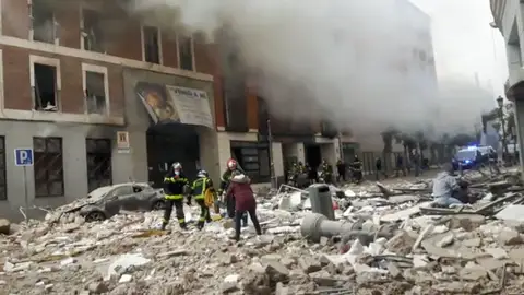 Explosión en la madrileña calle Toledo Explosión en la madrileña calle Toledo