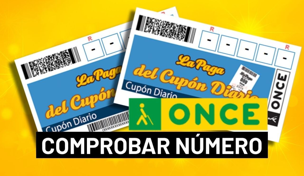 ONCE: Comprobar número del sorteo del Cupón Diario hoy en directo