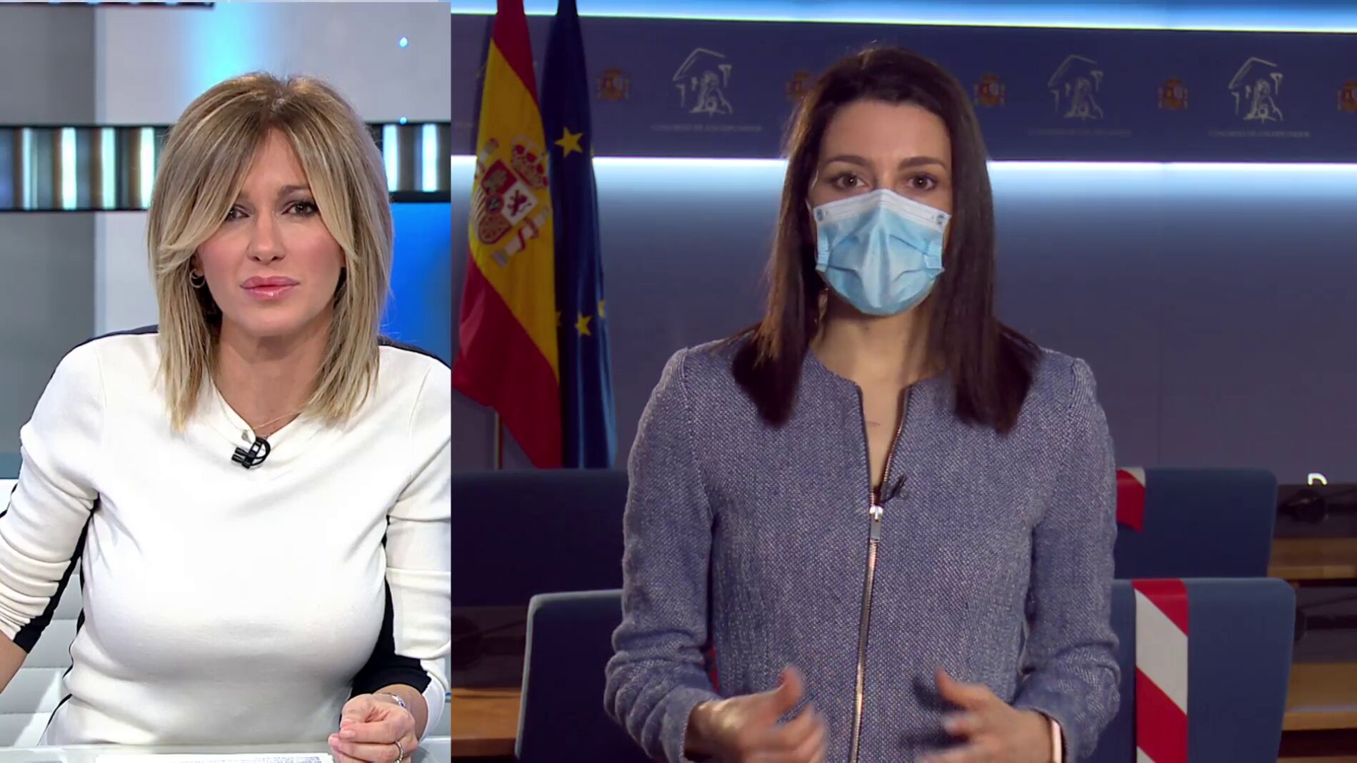 Entrevista a In&eacute;s Arrimadas sobre la pol&eacute;mica del consejero de Murcia vacunado