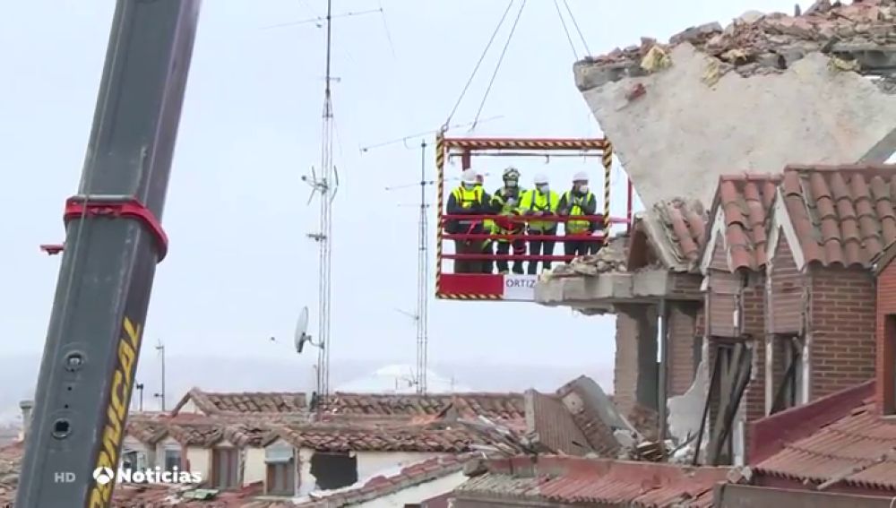 Así será la demolición del edificio de la calle Toledo en Madrid