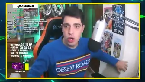 Gamer sufre un terremoto en Granada en directo Gamer sufre un terremoto en Granada en directo