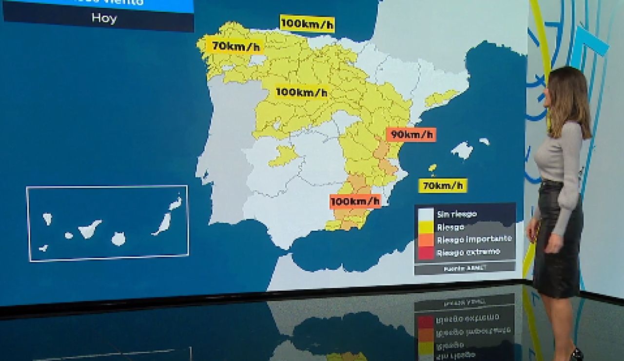 La previsión del tiempo: La borrasca Ignacio dejará lluvias y rachas de viento que podrían alcanzar los 110 km/h La previsión del tiempo: La borrasca Ignacio dejará lluvias y rachas de viento que podrían alcanzar los 110 km/h