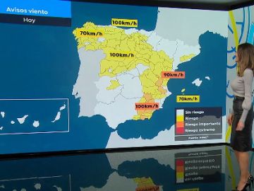 La previsi&oacute;n del tiempo: La borrasca Ignacio dejar&aacute; lluvias y rachas de viento que podr&iacute;an alcanzar los 110 km/h