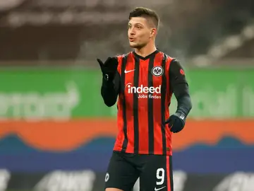 Luka Jovic, en un partido del Eintracht Luka Jovic, en un partido del Eintracht