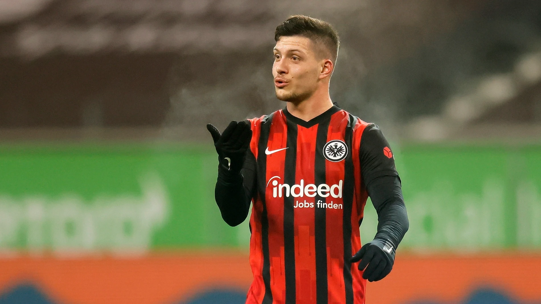 Luka Jovic, en un partido del Eintracht Luka Jovic, en un partido del Eintracht