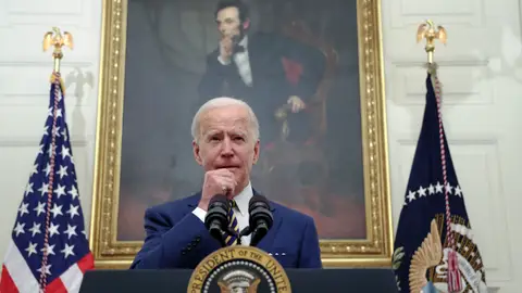 El presidente de Estados Unidos, Joe Biden, durante un discurso El presidente de los Estados Unidos, Joe Biden, durante un discurso