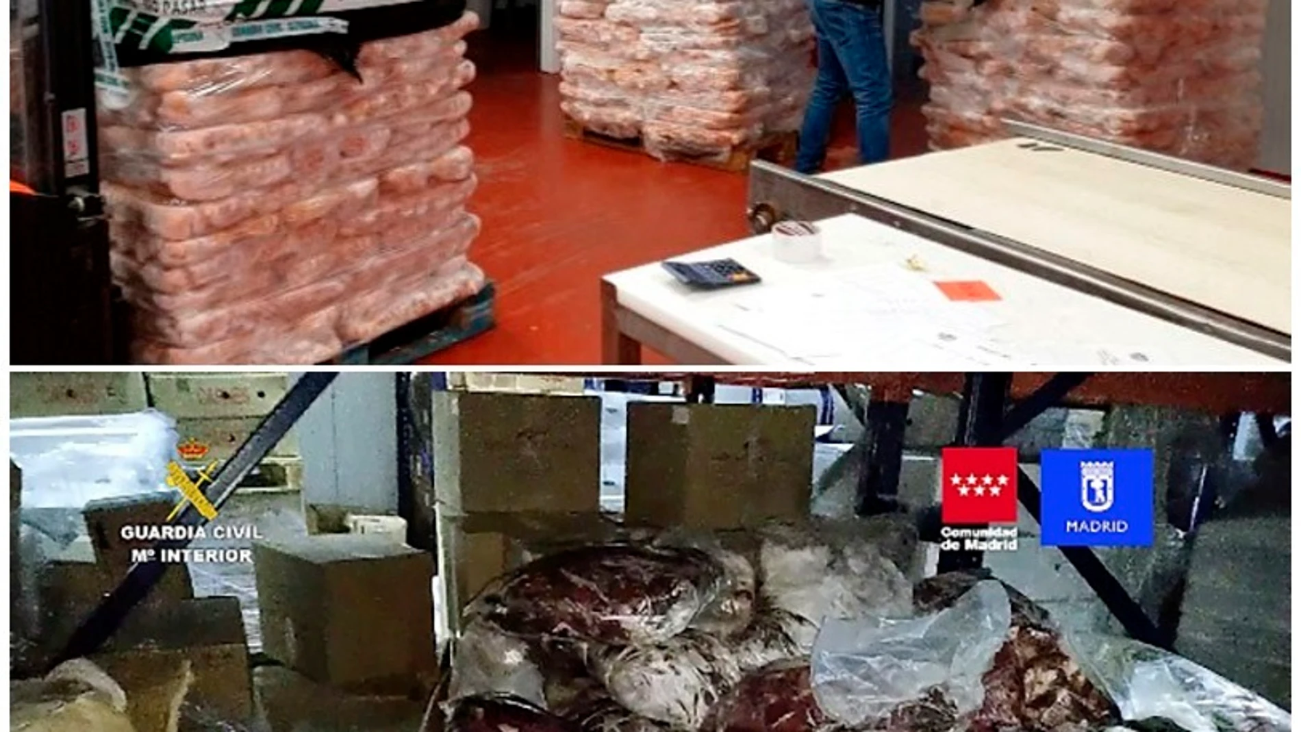 Detienen a 14 personas e incautan 122.000 kilos de carne caducada Detienen a 14 personas e incautan 122.000 kilos de carne caducada