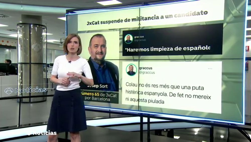 JxCat suspende a Josep Sort por llamar "puta" a Ada Colau y prometer "hacer limpieza de españoles" 