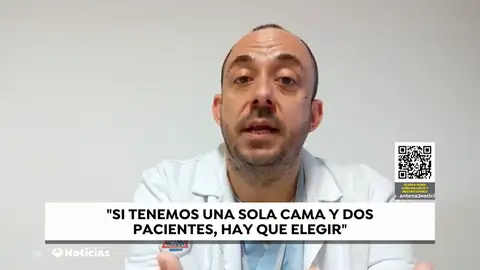 Eduardo Fernández, enfermero: "Si tenemos una sola cama UCI y dos pacientes que la necesitan hay que elegir" Eduardo Fernández, enfermero: "Si tenemos una sola cama UCI y dos pacientes que la necesitan hay que elegir"