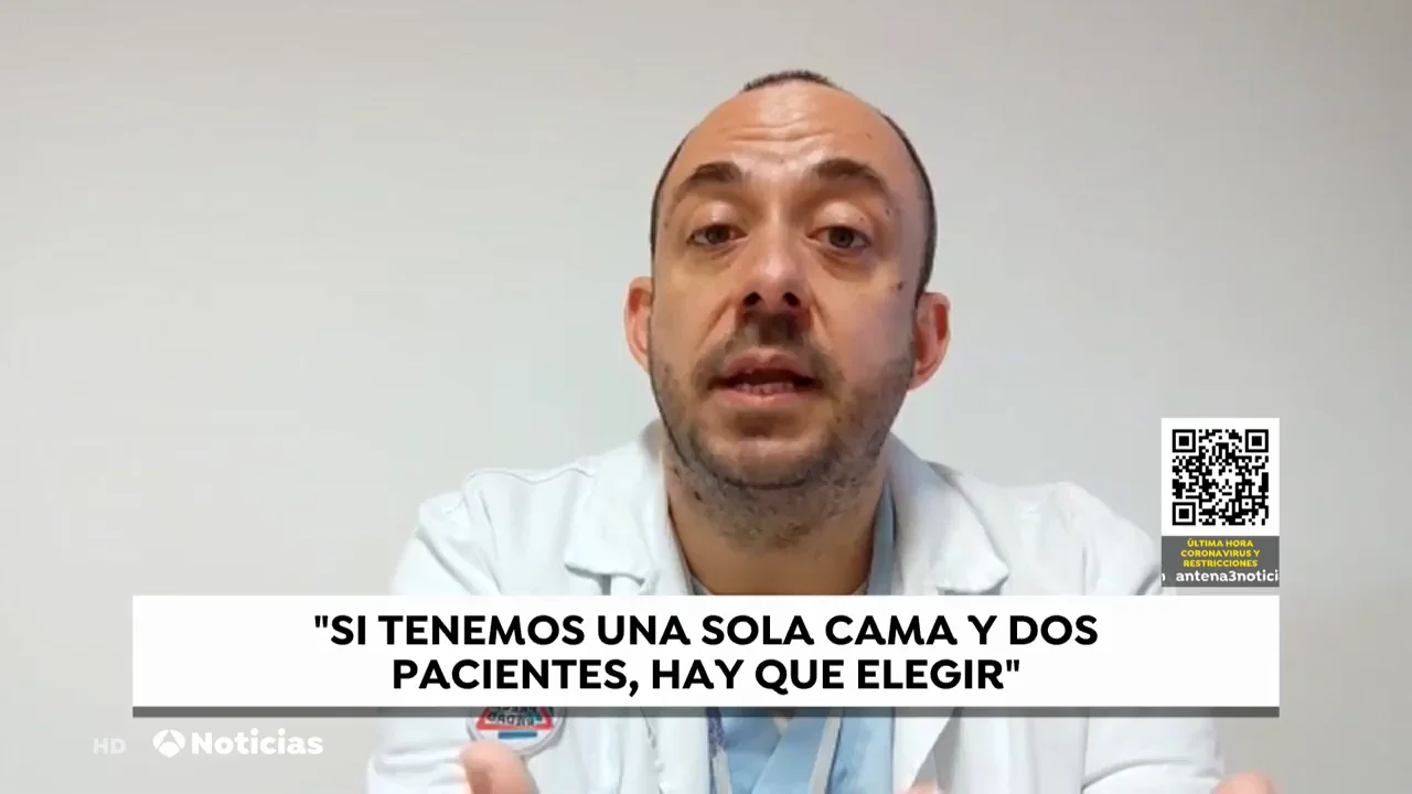 Eduardo Fernández, enfermero: "Si tenemos una sola cama UCI y dos pacientes que la necesitan hay que elegir" Eduardo Fernández, enfermero: "Si tenemos una sola cama UCI y dos pacientes que la necesitan hay que elegir"
