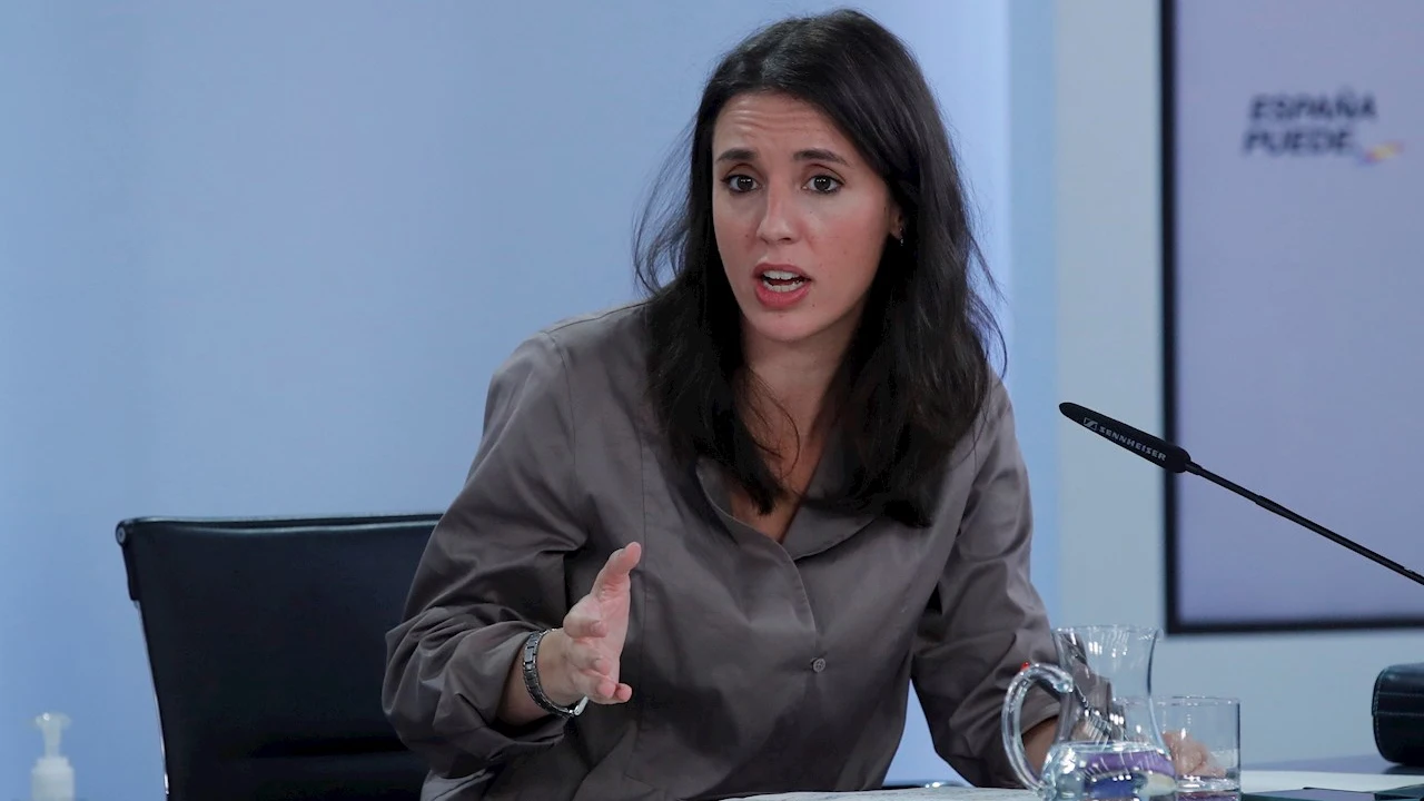 La ministra de Igualdad, Irene Montero La ministra de Igualdad, Irene Montero