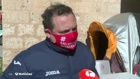 Hostelero en huelga de hambre por la situación provocada por el coronavirus Hostelero en huelga de hambre por la situación provocada por el coronavirus