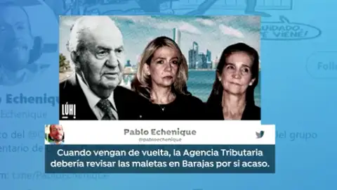 Tuit de Echenique sobre las infantas Tuit de Echenique sobre las infantas