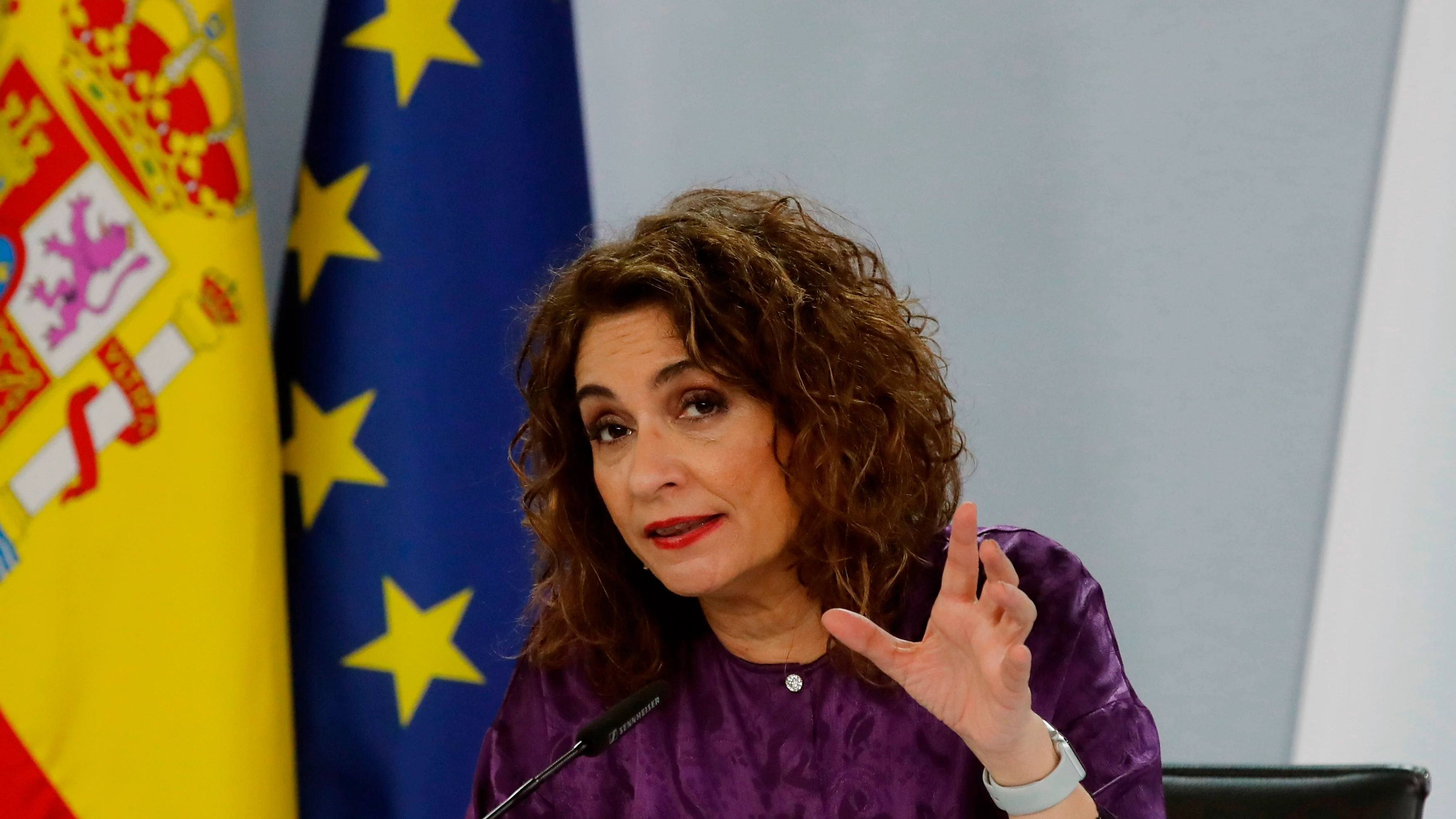 La ministra de Hacienda, Mar&iacute;a Jes&uacute;s Montero