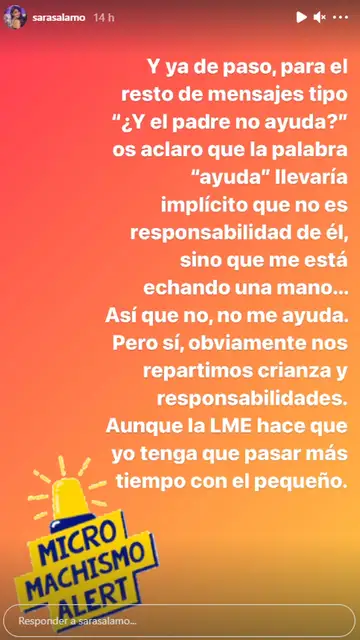 La respuesta de Sara Sálamo La respuesta de Sara Sálamo