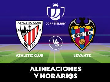 Athletic - Levante: Horario, alineaciones y dónde ver el partido de Copa del Rey en directo