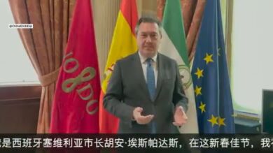 Juan Espadas, alcalde de Sevilla, se vuelve viral por su felicitación del Año Nuevo chino hablando en mandarín