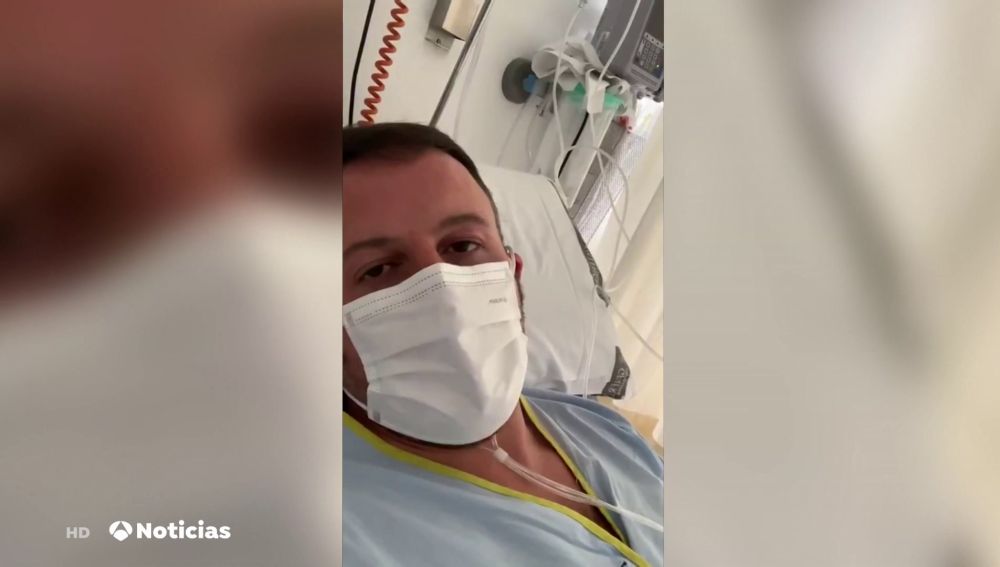 Pablo Ruz, senador del PP, comparte un vídeo desde el hospital ingresado por coronavirus con sus padres