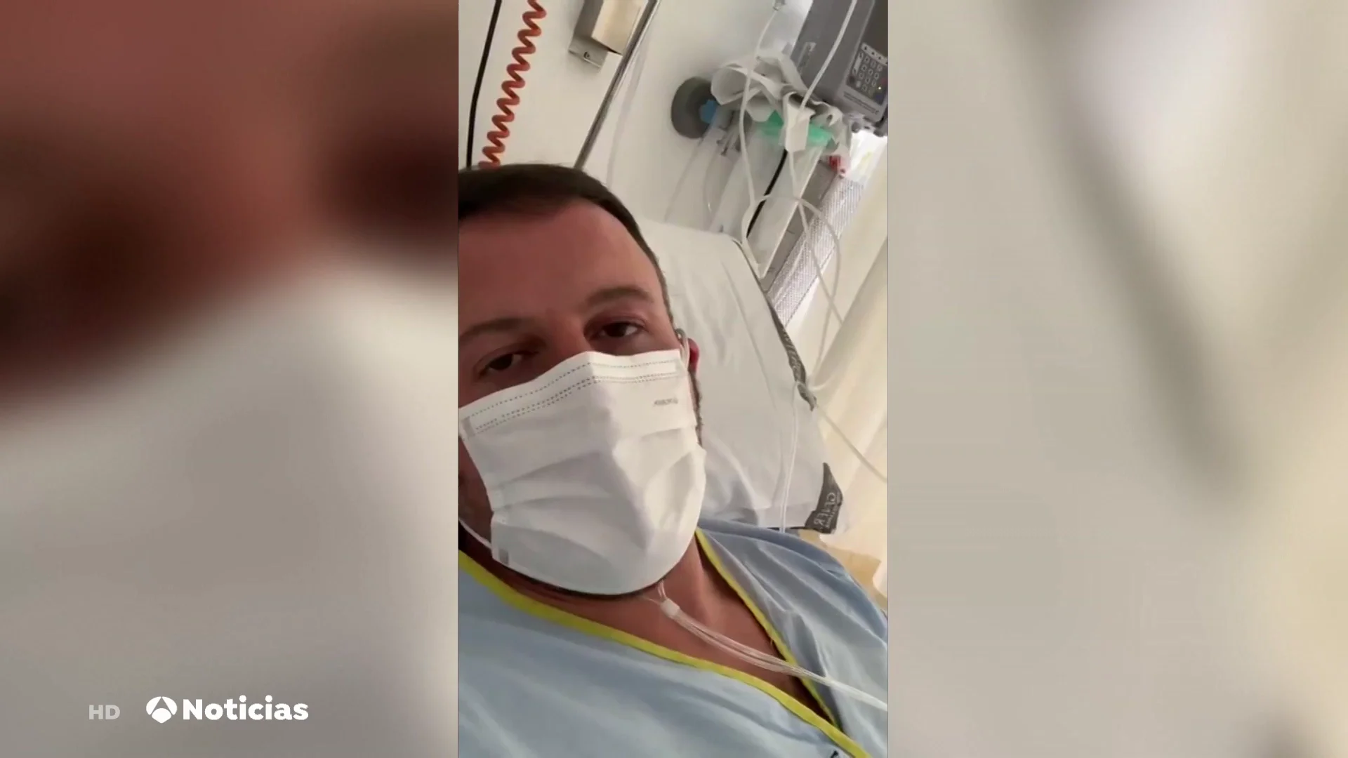 Pablo Ruz, senador del PP, comparte un vídeo desde el hospital ingresado por coronavirus con sus padres Pablo Ruz, senador del PP, comparte un vídeo desde el hospital ingresado por coronavirus con sus padres