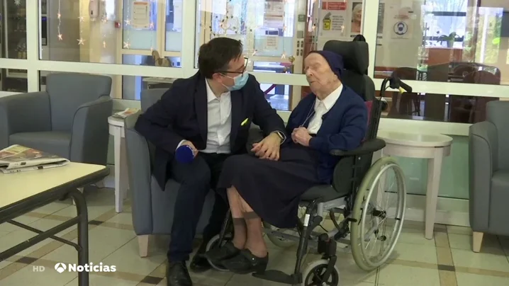 La monja Sor Andre, la mujer m&aacute;s longeva de Europa, supera el coronavirus con 116 a&ntilde;os