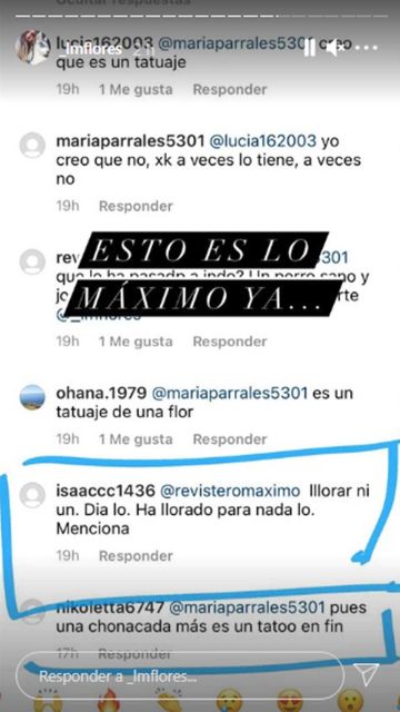 Mensajes de los haters de Laura Matamoros 