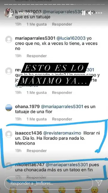 Mensajes de los haters de Laura Matamoros Mensajes de los haters de Laura Matamoros