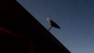 Una antena de Starlink Una antena de Starlink