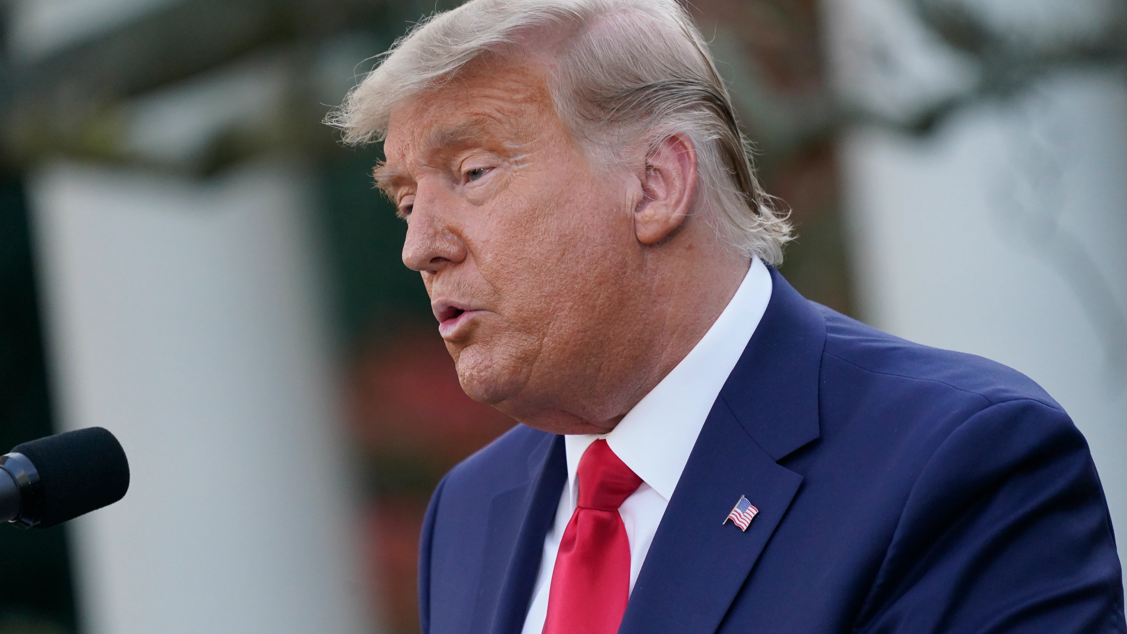 Donald Trump, expresidente de Estados Unidos, durante una comparecencia Donald Trump, expresidente de Estados Unidos, durante una comparecencia