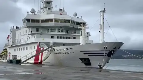 El buque hospital "Esperanza del Mar" atracado en Vigo por un brote de coronavirus El buque hospital "Esperanza del Mar" atracado en Vigo por un brote de coronavirus
