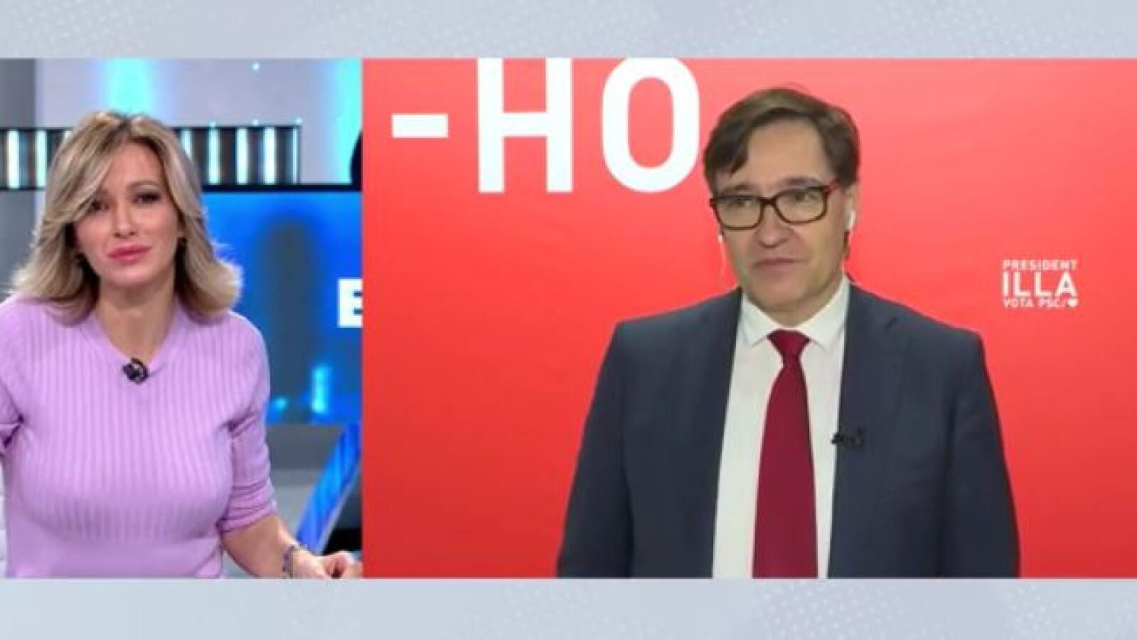 Salvador Illa, candidato del PSC, sobre el veto de los independentistas: 