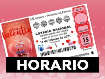 Sorteo Extraordinario de San Valentín 2021: Horario y dónde ver el sorteo de la Lotería Nacional en directo 