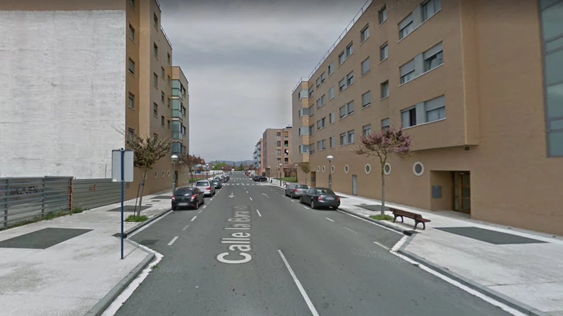 La calle de Vitoria donde se produjo el incidente La calle de Vitoria donde se produjo el incidente