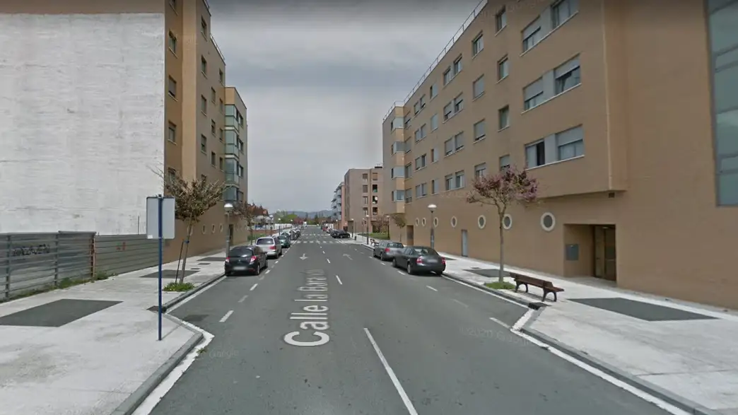 La calle de Vitoria donde se produjo el incidente La calle de Vitoria donde se produjo el incidente