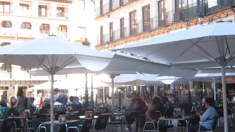 Las terrazas con limitación de aforo Las terrazas con limitación de aforo