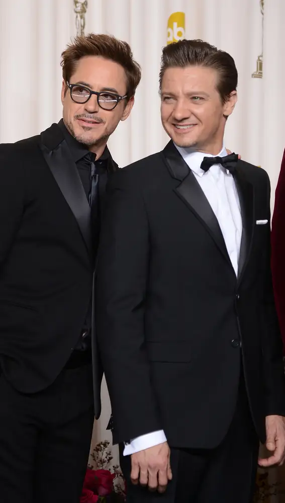 Jeremy Renner con Robert Downey Jr.