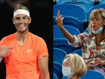 La aficionado que hizo una peineta a Nadal en el Open de Australia: "Es increíblemente aburrido" La aficionado que hizo una peineta a Nadal en el Open de Australia: "Es increíblemente aburrido"
