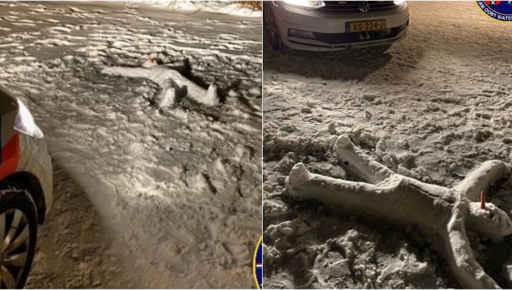 La policía de Amsterdam confunde un cadáver en plena calle con un muñeco de nieve