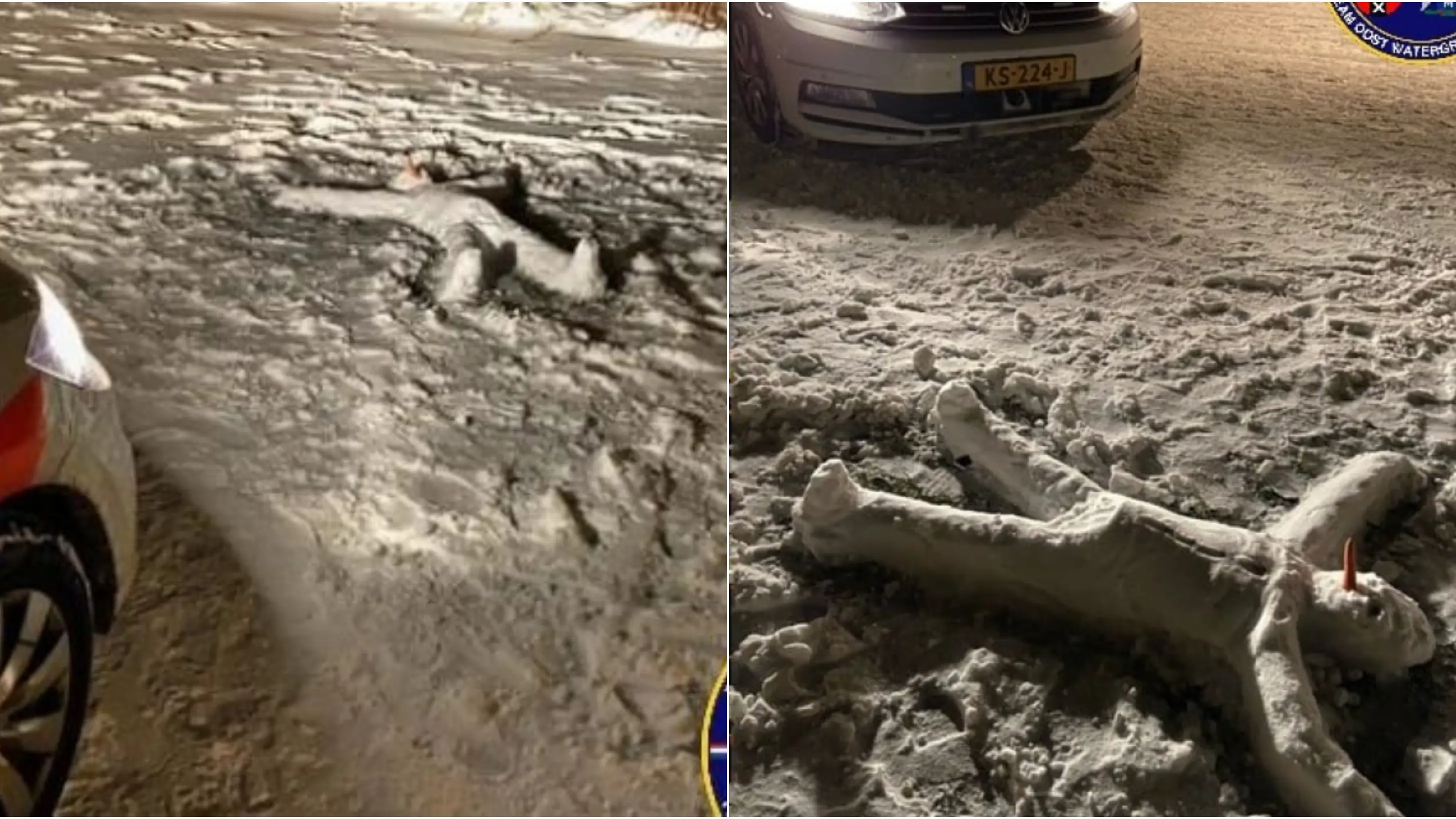 La polic&iacute;a de Amsterdam confunde un cad&aacute;ver en plena calle con un mu&ntilde;eco de nieve
