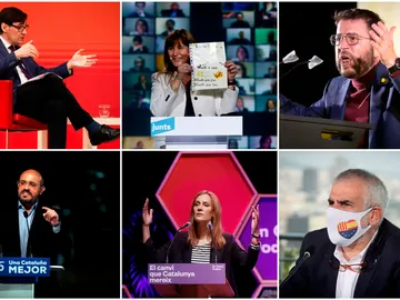 Los candidatos a las elecciones catalanas apuran sus últimas horas de campaña electoral Los candidatos a las elecciones catalanas apuran sus últimas horas de campaña electoral